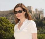 Antoine de Caunes et Daphné Roulier à Athènes le 15 avril 2010