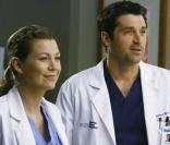 Ellen Pompeo et Patrick Dempsey dans  Grey's Anatomy . 