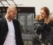 Zinedine Zidane et Sophie Thalmann lors de la troisième édition du Prix des Ambassadeurs de l'association Européenne ELA en direct du musée du Quai Branly de Paris le 6 mai 2010