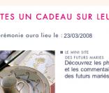 La liste de mariage de Cécilia et Richard Attias