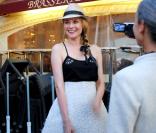  Diane Kruger à la sortie de la projection du film de Karl Lagerfeld. Lundi 10 mai. Place des Lices. 
 &nbsp; 