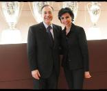 Rachida Dati et son ami Florentino Perez, président du Real Madrid 