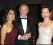 Salma Hayek, François-Henri Pinault, et Kristin Scott Thomas lors de l'inauguration de la nouvelle aile de l'hôtel Majestic Barrière, le 12 mai 2010