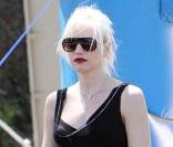 Gwen Stefani et ses enfants lors d'un goûter d'anniversaire dans un parc à Los Angeles.