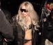 Lady Gaga se rend en boîte de nuit à Stockholm en Suède après son concert le 08 mai 2010.