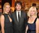 Gwyneth Paltrow, Bernard Arnault et Kirsten Dunst à l'ouverture de la nouvelle boutique Louis Vuitton à Londres le 25 mai 2010