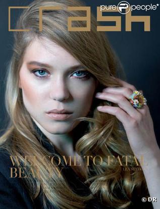 La jolie Léa Seydoux en couverture du magazine  Crash , été 2010. 