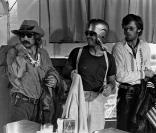 Dennis Hopper, Peter Fonda et Jack Nicholson sur le tournage d'Easy Rider en 1969 