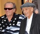 Jack Nicholson, Dennis Hopper et sa fille Galen quand Dennis reçoit son étoile en mars 2010 