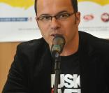 Luc Barruet à la conférence de presse du festival Solidays, le 7 juin 2010.