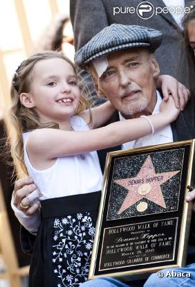 Dennis Hopper et sa fille Galen en mars 2010 