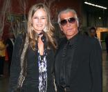 Roberto et Eva Cavalli, le 10 juin 2010 lors du vernissage de la 10e édition du Convivio à Milan.