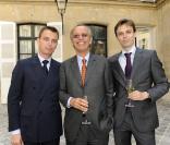 Cyrille Duval et ses fils Erwan et Brice au déjeuner Père & Fils au Taillevent, mardi 15 juin
