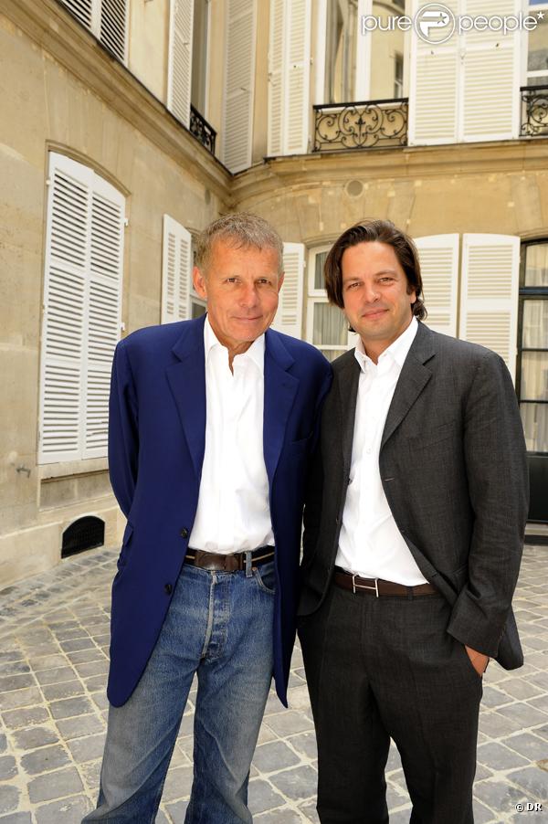 Patrick et Arnaud Poivre d'Arvor au déjeuner Père & Fils au Taillevent, mardi 15 juin