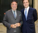 Patrick et Paul-Charles Ricard au déjeuner Père & Fils au Taillevent, mardi 15 juin