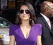 Salma Hayek se rend au David Letterman Show au Théâtre Ed Sullivan à New York le 21 juin 2010