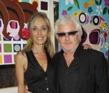 Valeria Attinelli et Marc Cerrone au vernissage conceptuel Les Maux Coeur. 29/06/2010