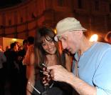 Shirley Bousquet et Jean-François Derec à l'occasion du cocktail donné pour la Fête du Cinéma, à l'Ecole Nationale des Beaux-Arts, à Paris, le 30 juin 2010.