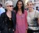 Tonie Marshall, Karine Sylla et Melita Toscan du Plantier à l'occasion du cocktail donné pour la Fête du Cinéma, à l'Ecole Nationale des Beaux-Arts, à Paris, le 30 juin 2010.