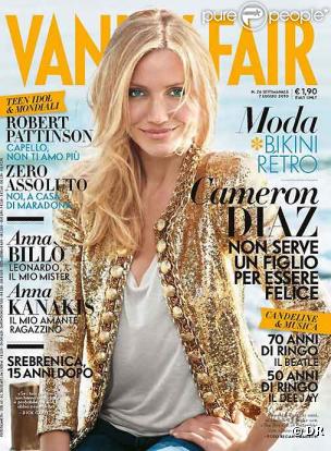 Cameron Diaz en couverture du Vanity Fair italien