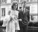 Raquel Welch se marie avec Patrick Curtis à Paris en 1967. 