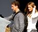 Shia LaBeouf et Rosie Huntington-Whiteley sur le tournage de Transformers 3 , de Michael Bay, à Los Angeles, le 17 juin 2010.