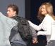 Shia LaBeouf et Rosie Huntington-Whiteley sur le tournage de Transformers 3 , de Michael Bay, à Los Angeles, le 17 juin 2010.