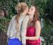 Leighton Meester et Blake Lively sur le tournage de Gossip Girl à Paris, le 8 juillet 2010