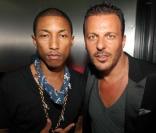 Jean-Roch et Pharrell Williams au VIP Room, à Saint-Tropez, le 11 juillet 2010