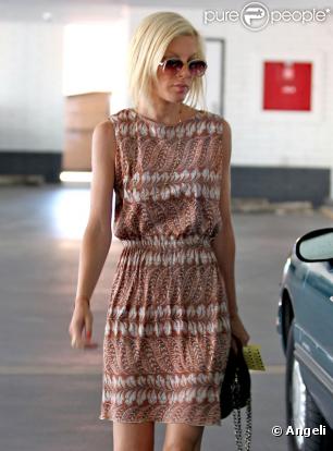 Tori Spelling à Los Angeles, le 13 juillet 2010