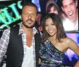 Ameriie et Jean-Roch au VIP Room à Saint-Tropez, le 18 juillet 2010