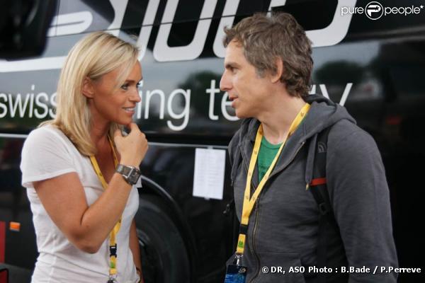 Ben Stiller sur le Tour de France 2010, lors du prologue à Rotterdam, le 3 juillet.