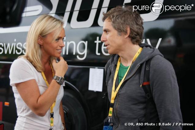 Ben Stiller sur le Tour de France 2010, lors du prologue à Rotterdam, le 3 juillet.