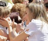 Letizia et Felipe d'Espagne en Espagne le 23 juillet 2010