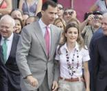 Letizia et Felipe d'Espagne en Espagne le 23 juillet 2010