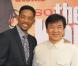 Will Smith et Jackie Chan lors de l'avant-première de Karate Kid à Paris le 25 juillet 2010