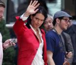Russell Brand le 30 juillet 2010 sur le tournage du film Arthur à New York