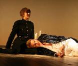 Sara Giraudeau sur la scène du Théâtre Comedia à Paris pour  La Nuit des Rois , septembre 2009