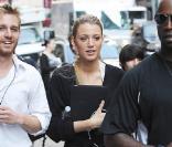 Blake Lively sur le tournage de Gossip Girl, le 4 août 2010