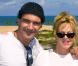 Antonio Banderas et Melanie Griffith. Brésil, 2007. 