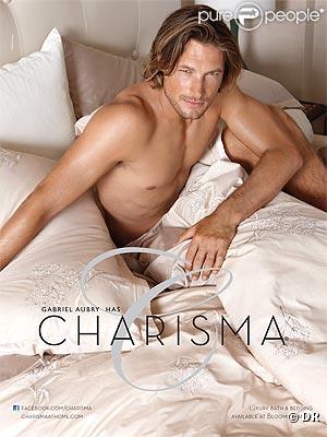 Gabriel Aubry pose pour Charisma at Home