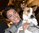 Alessandra Sublet et son chien Max 