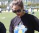 Jessica Alba lors d'une partie de Kickball à Los Angeles