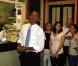 Barack Obama en plein discours à la Nouvelle-Orléans