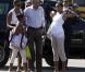 Barack Obama, sa femme Michelle, et leurs filles Malia et Sasha sont à Martha's Vineyard, dans le Massachusetts et se rendent à La Nouvelle-Orléans