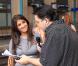 Géraldine Nakache, interrogée par de nombreux journalistes, lors de la journée promotion du film Tout ce qui brille, dans le cadre de la sortie DVD. 26 août 2010
