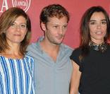 Marina Foïs, Nicolas Duvauchelle et Elodie Bouchez à l'occasion du photocall de  Happy Few , présenté à la 67e Mostra de Venise, le 3 septembre 2010.