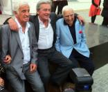 Bébel, Alain Delon et Charles Gérard à l\'inauguration du Musée Paul Belmondo - 14/09/2010<br />