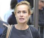 Sandrine Bonnaire à l'occasion de la cérémonie en hommage à Claude Chabrol, sur le parvis de la Cinémathèque Française, à Paris, le 17 septembre 2010.