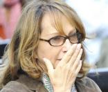 Nathalie Baye à l\'occasion de la cérémonie en hommage à Claude Chabrol, sur le parvis de la Cinémathèque Française, à Paris, le 17 septembre 2010.